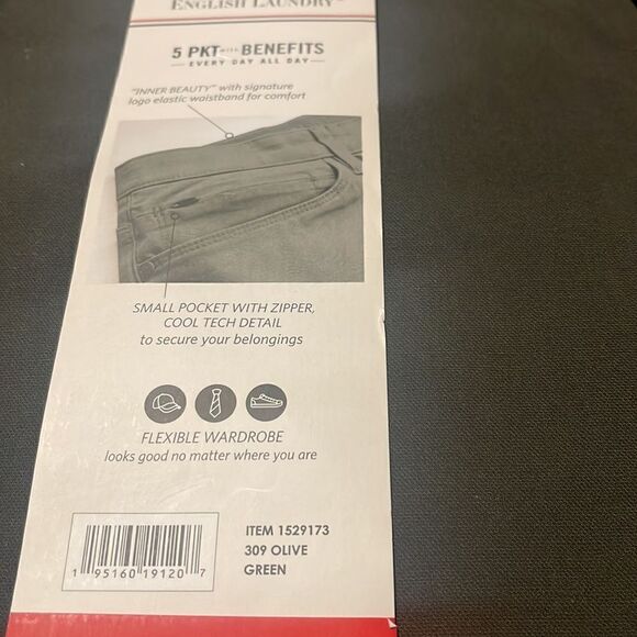 English Laundry Men's The Oaklum Pant Twill 5 Pocket Comfort #5 - Picture 8 of 8